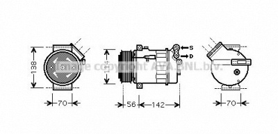 AVA QUALITY COOLING olk449 -  Компрессор, кондиционер